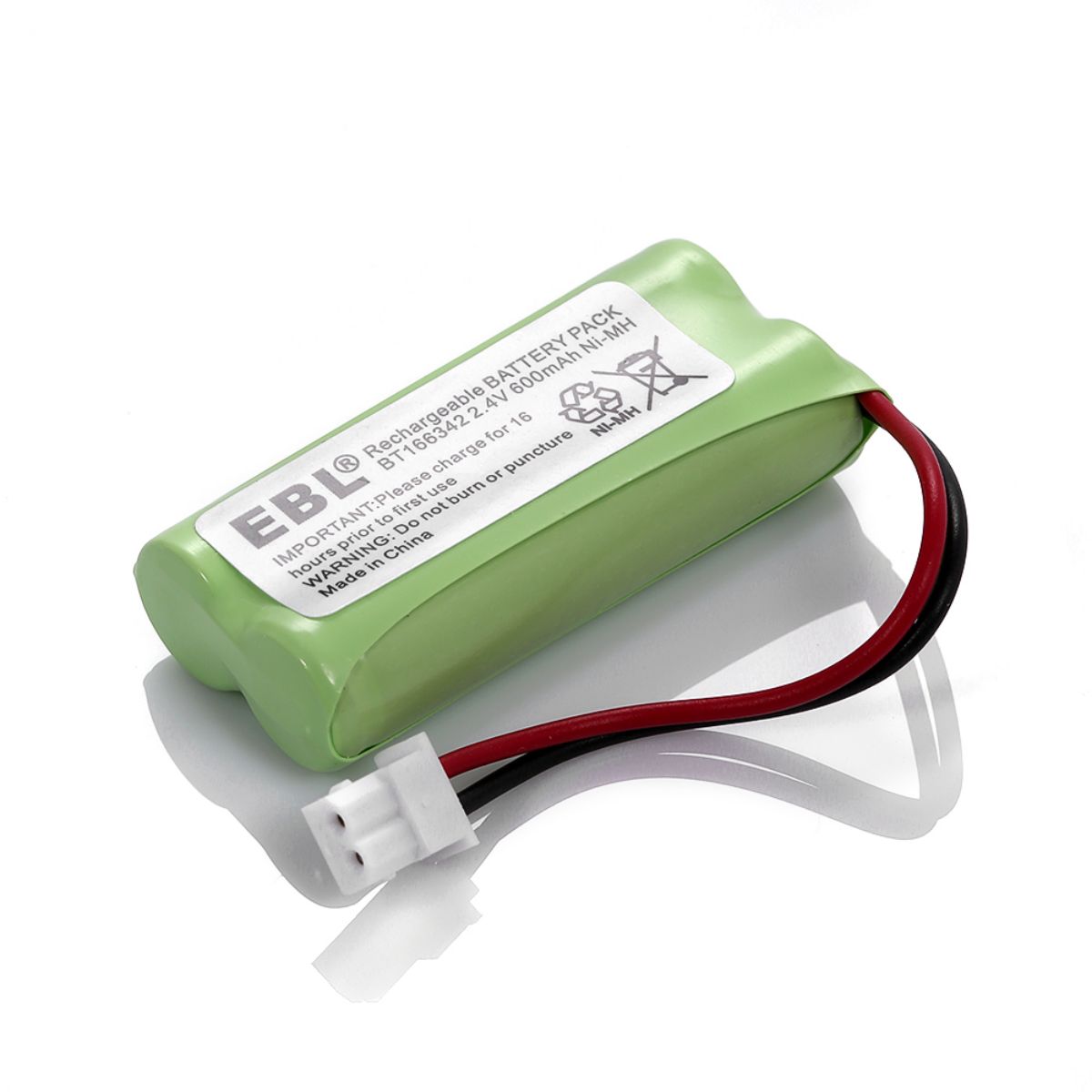 EBL BT166342 Rechargeable 2.4V 600mAh Cordless Batteries - Power Your RC Cars, Toys, and Electronic Devices with Long-Lasting Performance