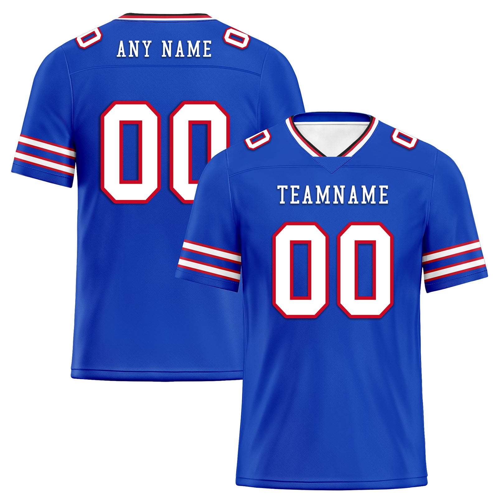 Custom Dark Blue Buffalo Personalized Authentic Football Jersey FBJ02 E0601 - High-Quality NFL Fan Gear for Game Day, Tailgating & Sports Events