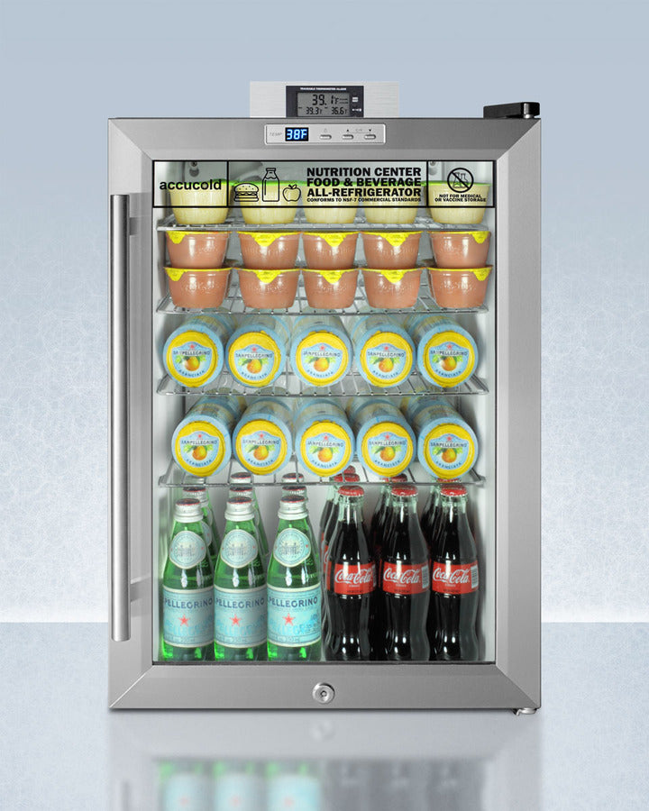 Accucold SCR312LNZ Compact Beverage Refrigerator - 12 Can Mini Fridge for Soda, Beer & Energy Drinks - Perfect for Home, Office, Dorm or Man Cave