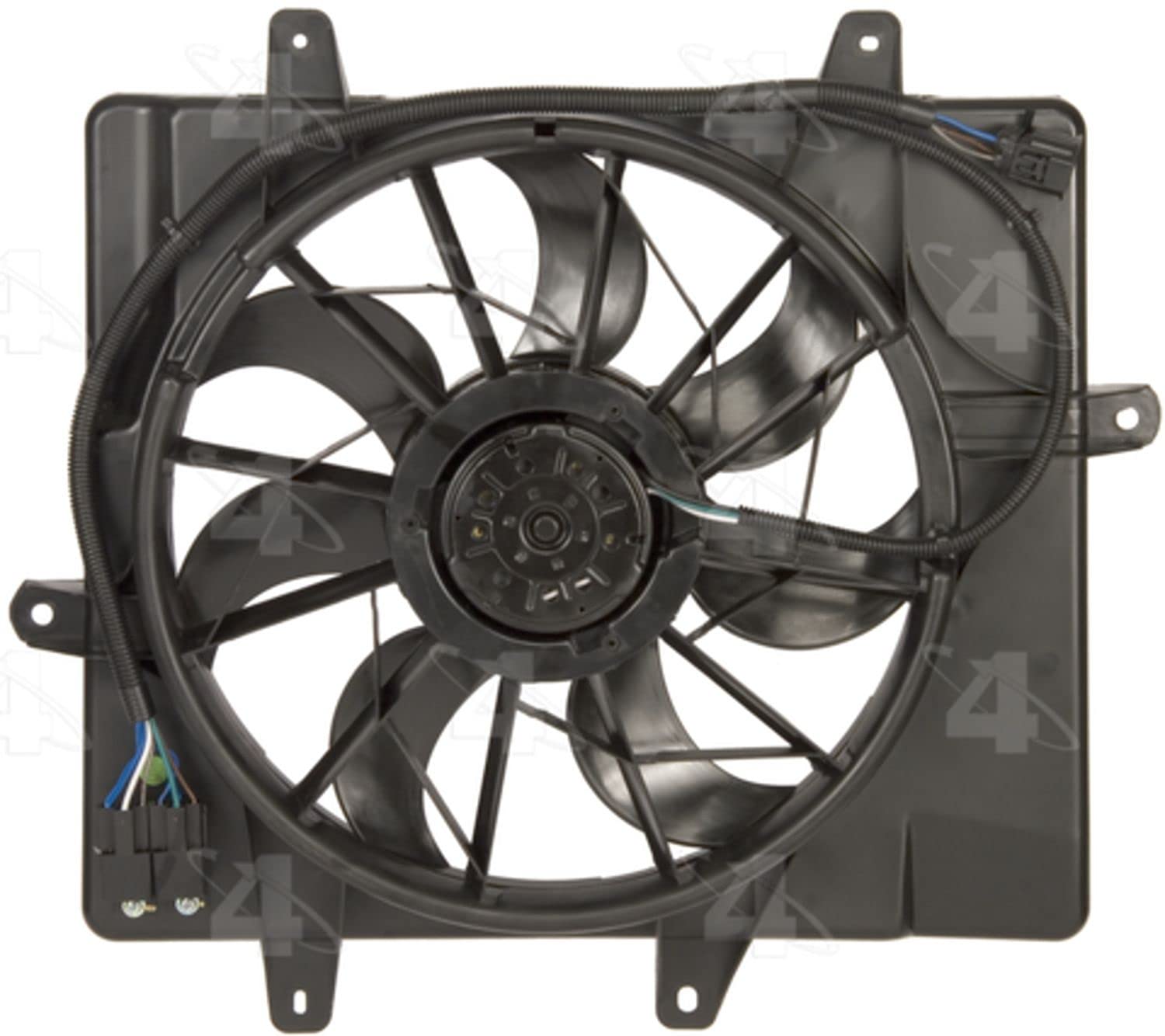 Four Seasons 76005 Radiator Fan Motor Assembly - Replacement for Car Cooling System - Perfect for Overheating Prevention & Engine Temperature Control - Ideal for Daily Commute, Road Trips & Heavy-Duty Driving