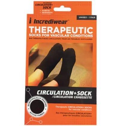 Incrediwear Circulation+ Socks - Low Cut Ankle Socks for Improved Blood Flow & Recovery - Black - Perfect for Athletes, Travel & Everyday Comfort