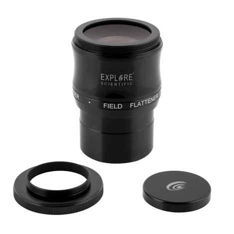 Premium Field Flattener for f/5 to f/7 Refractors - Reduce Distortion & Improve Image Quality for Astrophotography & Stargazing