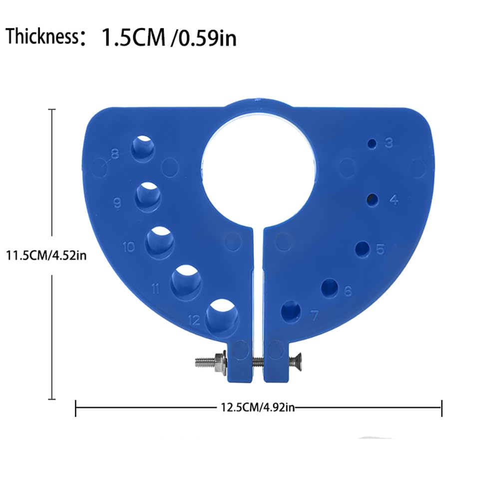 Premium Drill Bit Sharpener for All Bits - Universal Drill Bit Grinding Attachment | Power Drill Bit Sharpener Tool | Multi-Spec Grinding for Various Drill Sizes | Heavy-Duty Angle Grinder Accessory (Blue) - Perfect for DIY Projects, Metalworking & Woodworking