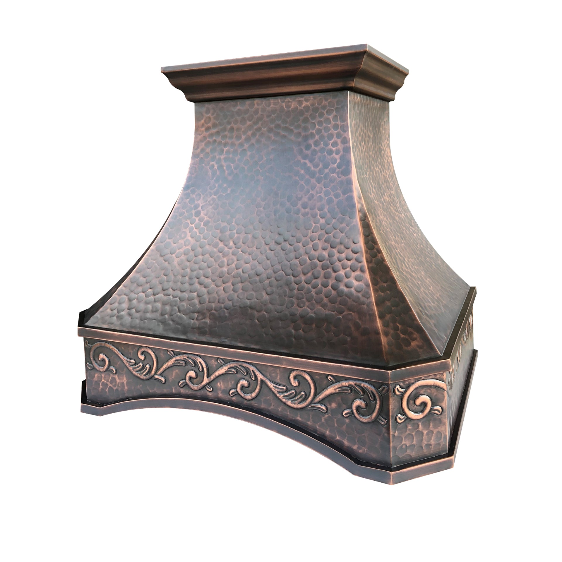RHM Custom Copper Arch Range Hood - Premium Kitchen Ventilation for Andrea - Perfect for Modern & Traditional Kitchens, Restaurants & Open-Concept Homes