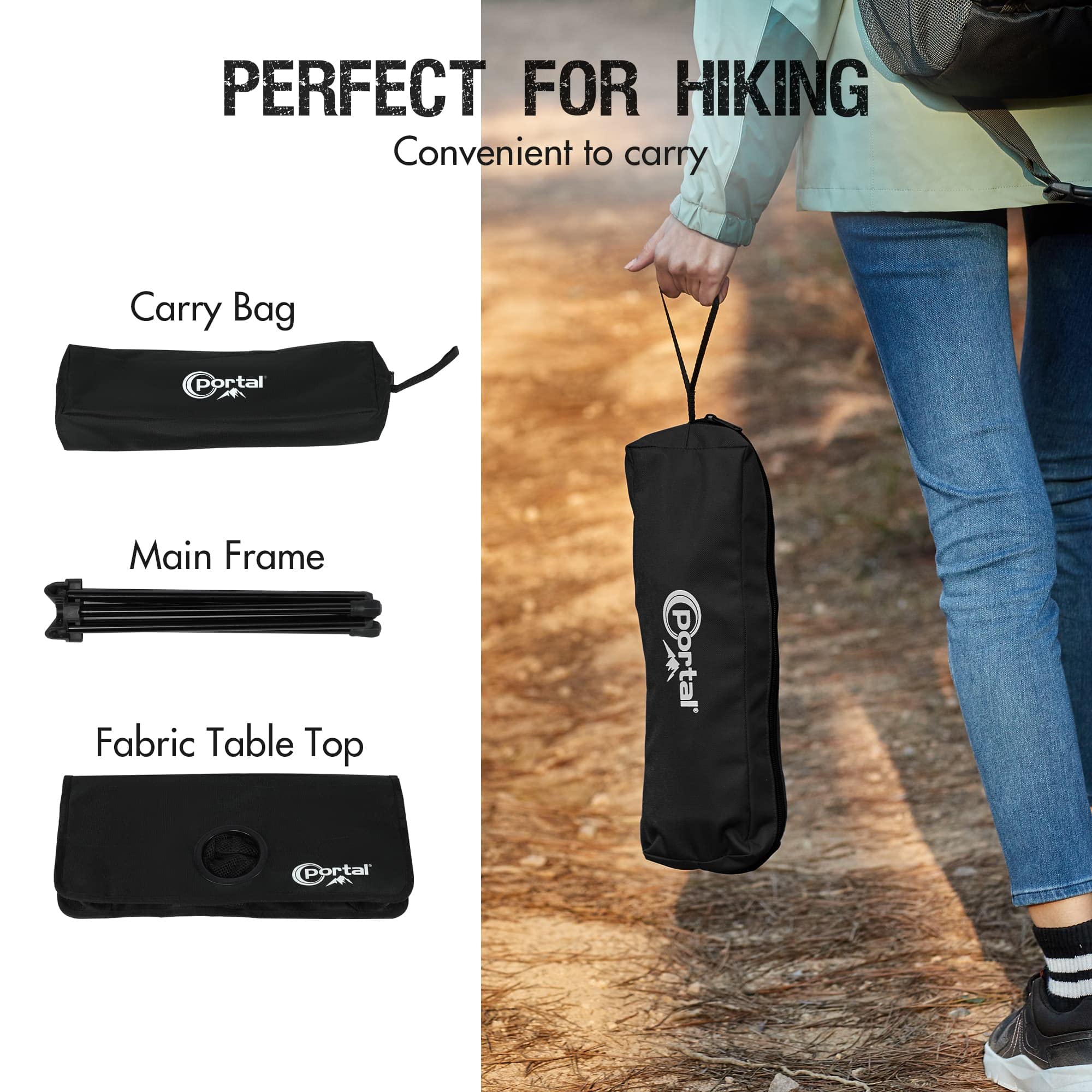 Ultralight Aluminum Folding Camping Table with Carrying Bag - Compact Portable Mesh Design for Beach, Picnic, Travel & Outdoor Adventures | Perfect for Camping, Boating, and Sand Activities