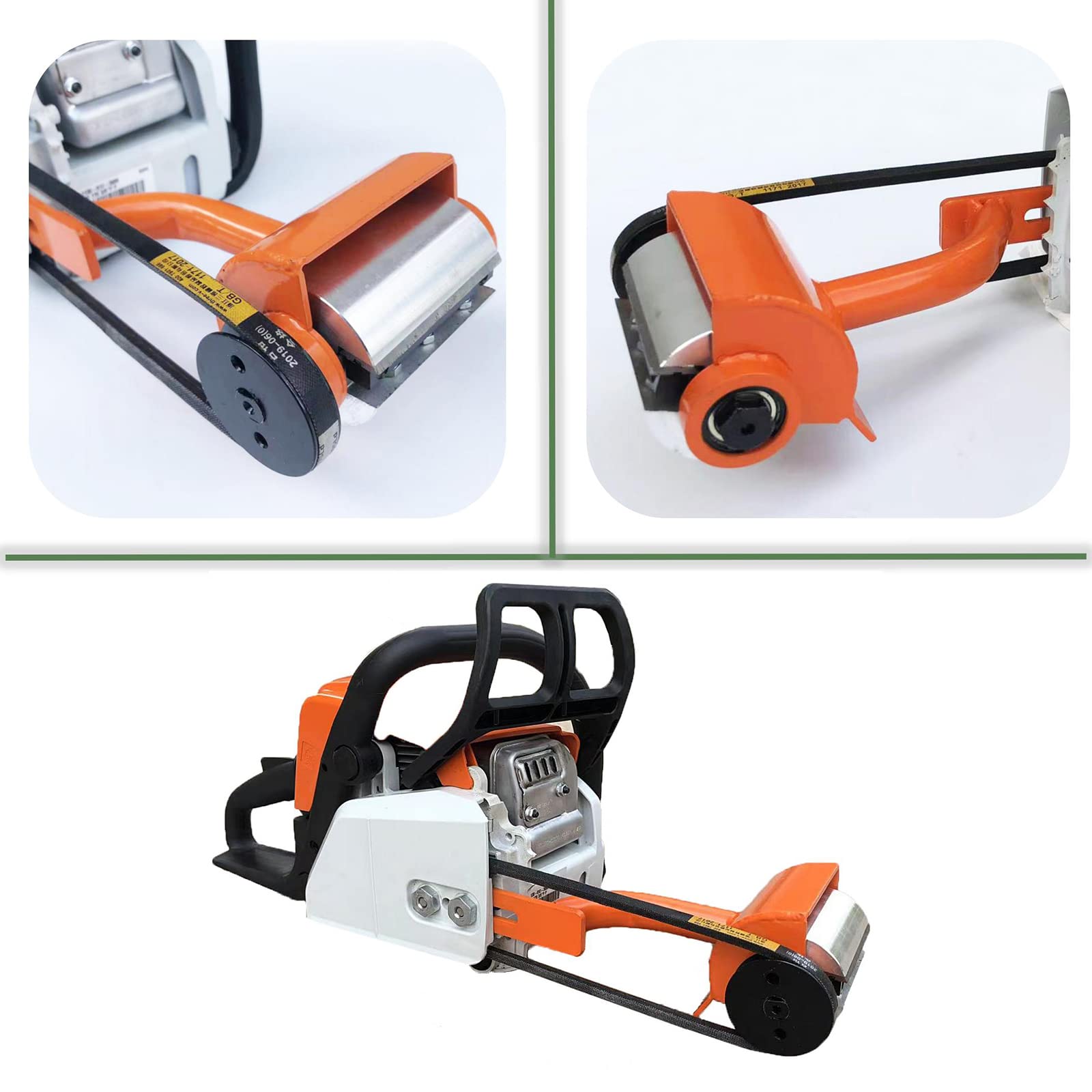 LAJIAOZ Orange Log Peeler - Professional Log Debarking Tool for Husqvarna & STIHL Chainsaws | Chainsaw Debarker Attachment for Log Builders, Sawmills & DIY Home Projects | Perfect for Woodworking, Timber Processing & Cabin Building