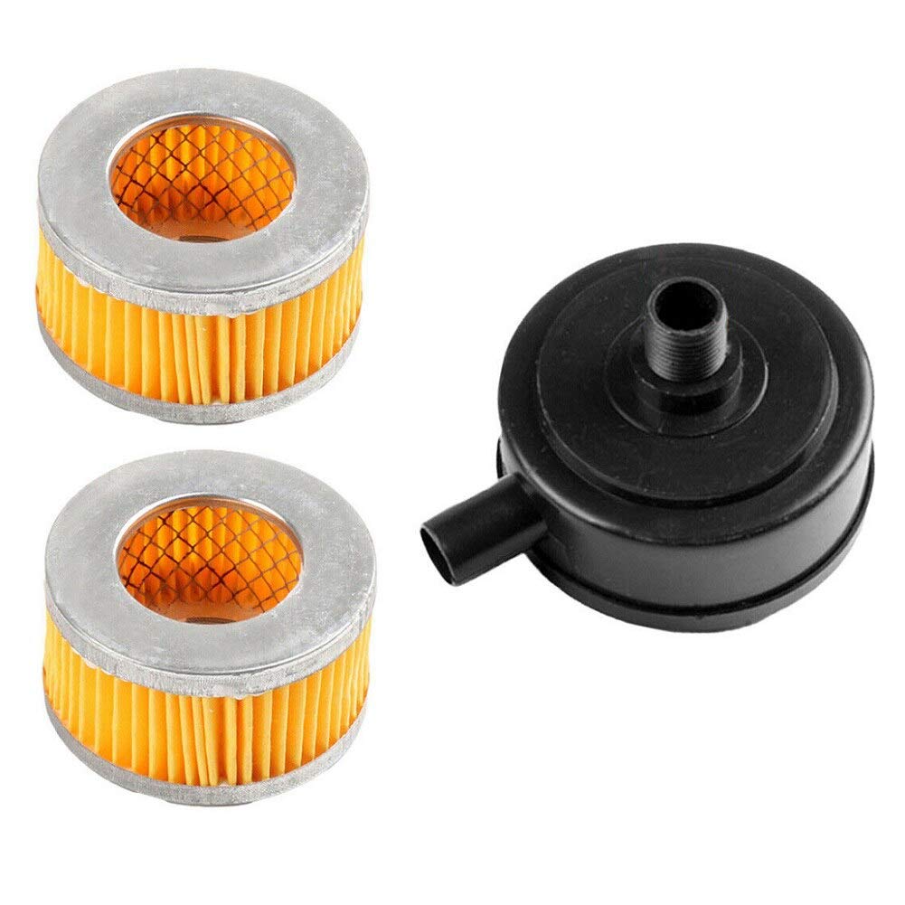 20mm Male Thread Replacement Air Filter Silencer for M.C Air Compressor - Durable Canister Filter Muffler for Workshop & Industrial Use