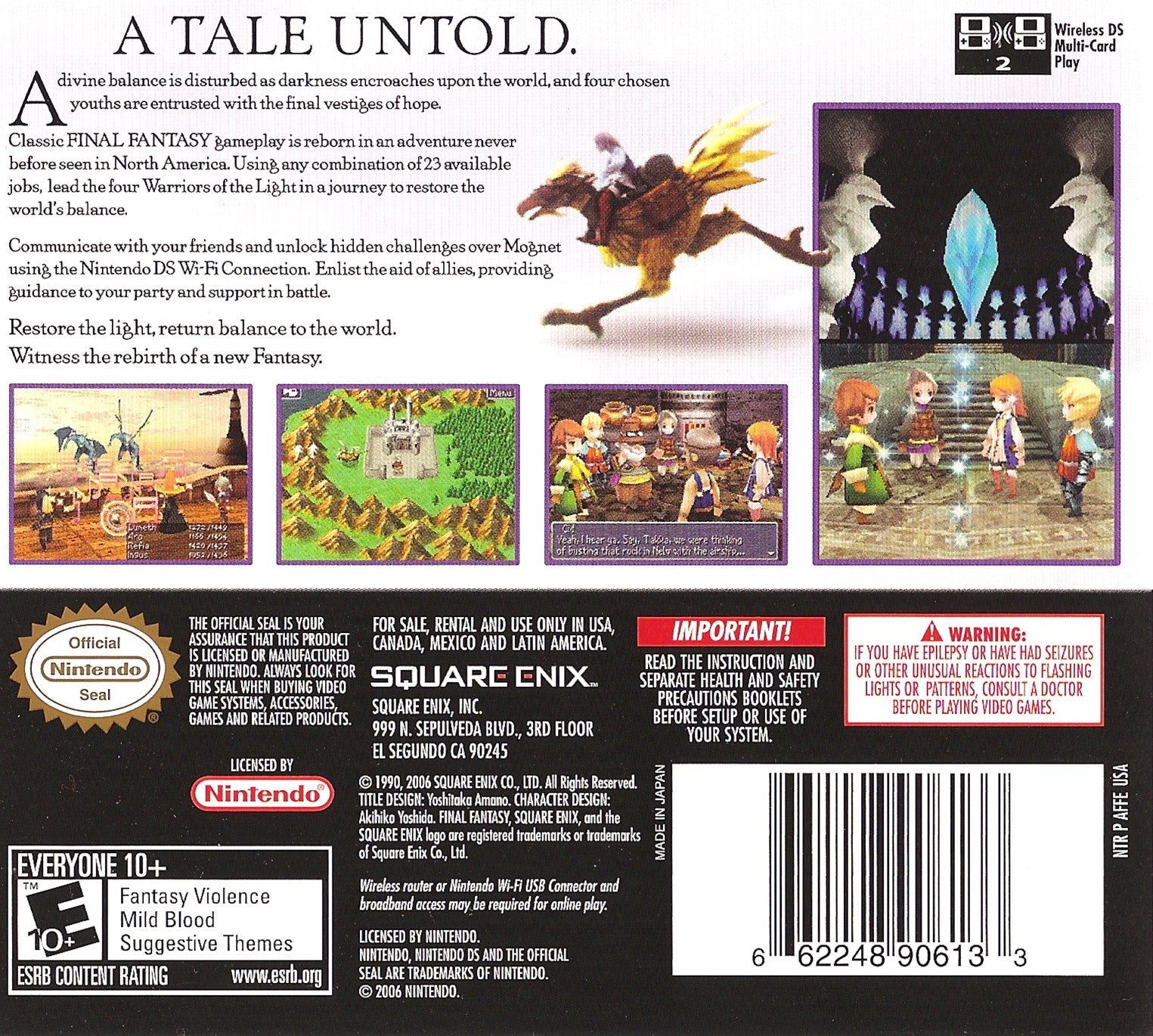 Final Fantasy III - Classic RPG Game for Nintendo Switch, PS4 & PC | Adventure, Fantasy & Strategy Gameplay | Perfect for Fans & Collectors