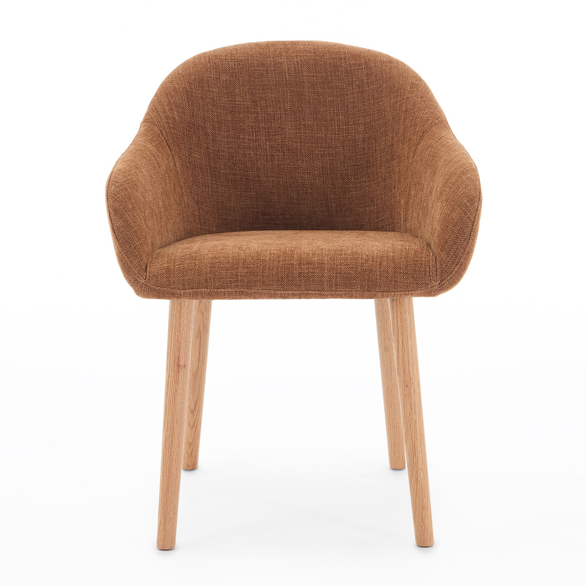 Chloe Fabric Dining Arm Chair - Upholstered Comfortable Dining Room Chair with Padded Seat - Perfect for Kitchen, Dining Room, and Home Decor