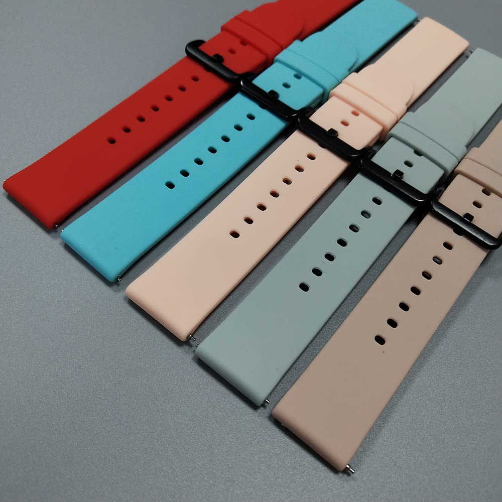 FitTurn Soft Silicone Sport Watch Band Replacement for Blackview R3/R3 Pro - Durable & Comfortable Wrist Strap for Running, Gym & Outdoor Activities
