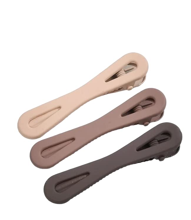Ghelonadi Matte Geometric Hair Clips for Women - No Trace Hollow Design Fashion Hair Accessories (6-Piece Set, Multicolor) | Perfect for Everyday Styling, Office, Parties & Special Occasions