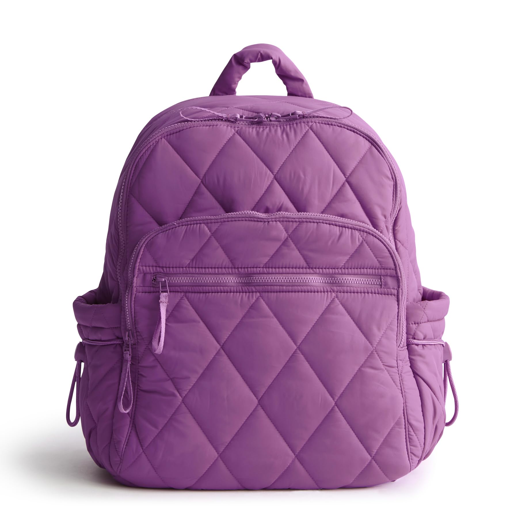 Vera Bradley Featherweight Bancroft Backpack - Lightweight Travel Backpack for Women, Iris Orchid Floral Print, Perfect for School, Work & Travel