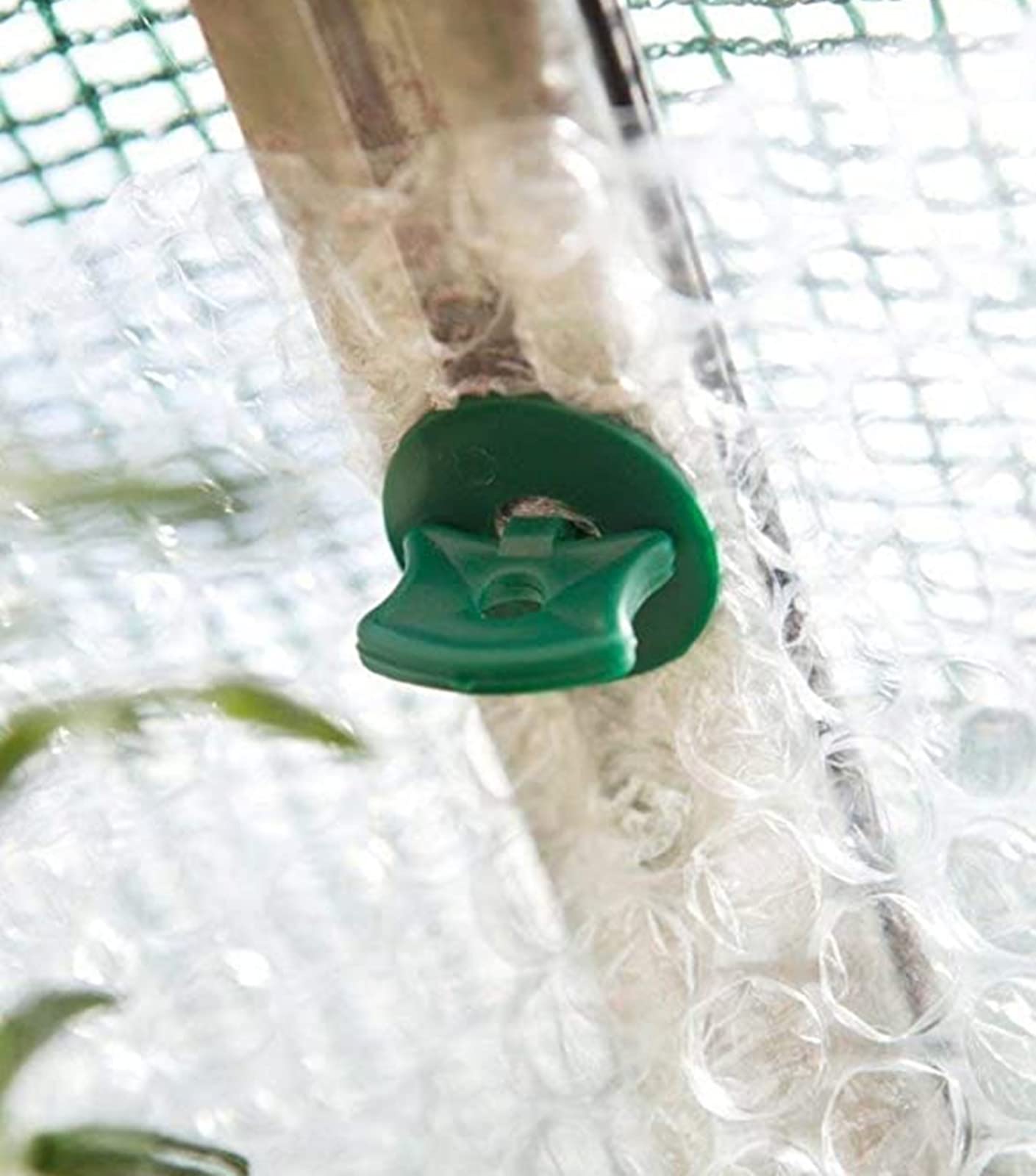 50pcs Plastic Greenhouse Clips with Twist Lock - Green Plant Clamps for Greenhouse Insulation Netting & Shading - Perfect for Securing Greenhouse Covers, Shade Cloth, and Plant Support Nets
