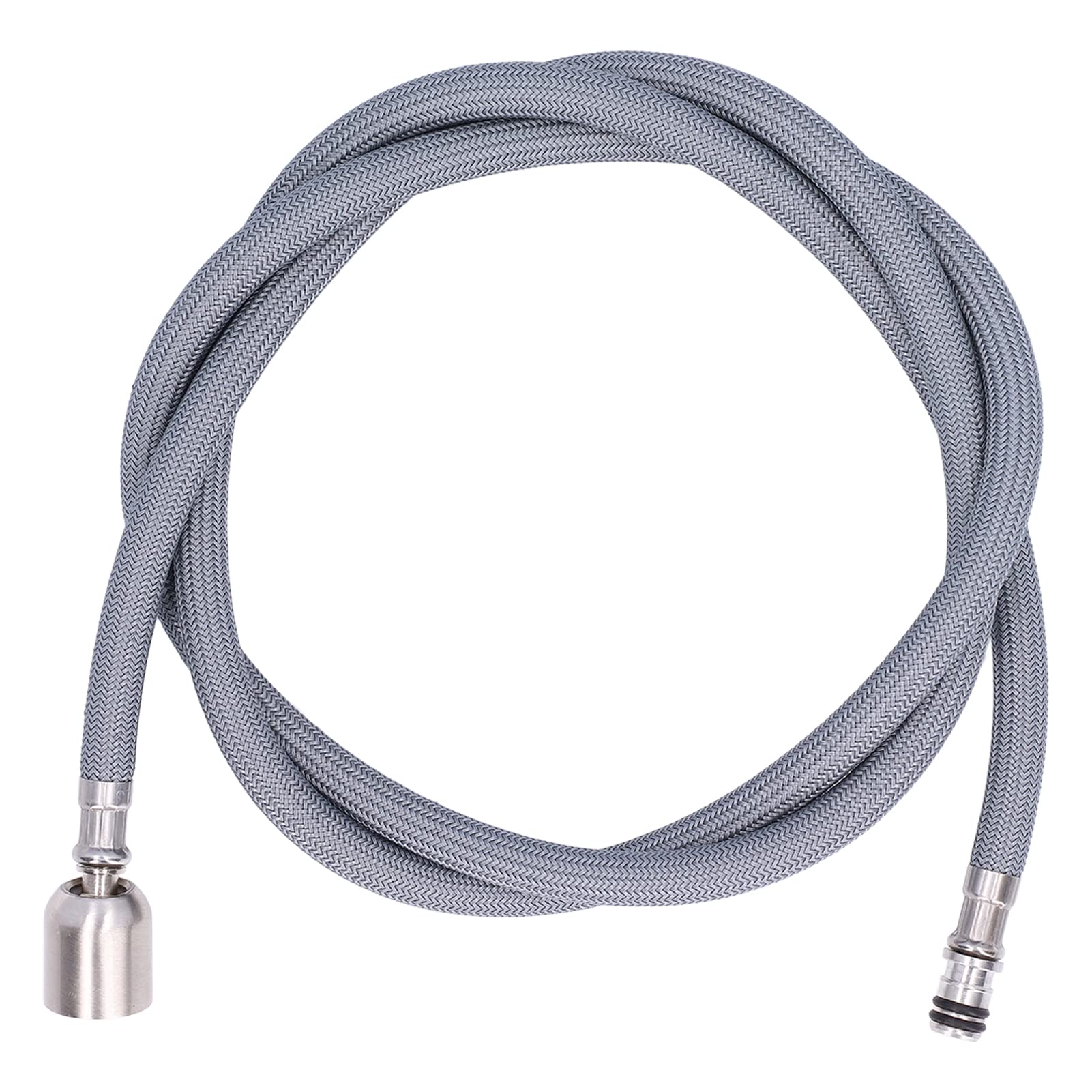 Thickened G1/2 Faucet Hose 1.5m - Nylon Braid PVC Replacement for Kitchen & Bathroom Sinks