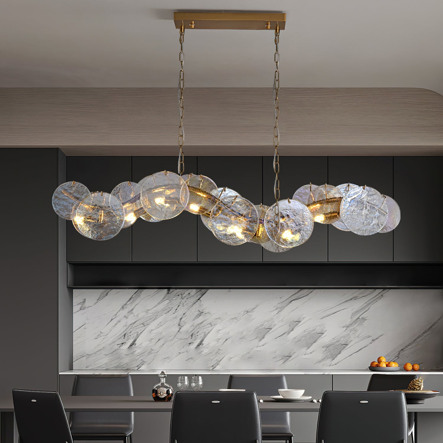 Lorang Crystal Chandelier - Elegant Modern Ceiling Light Fixture for Dining Room, Living Room & Bedroom | Perfect for Home Decor, Wedding & Party Lighting