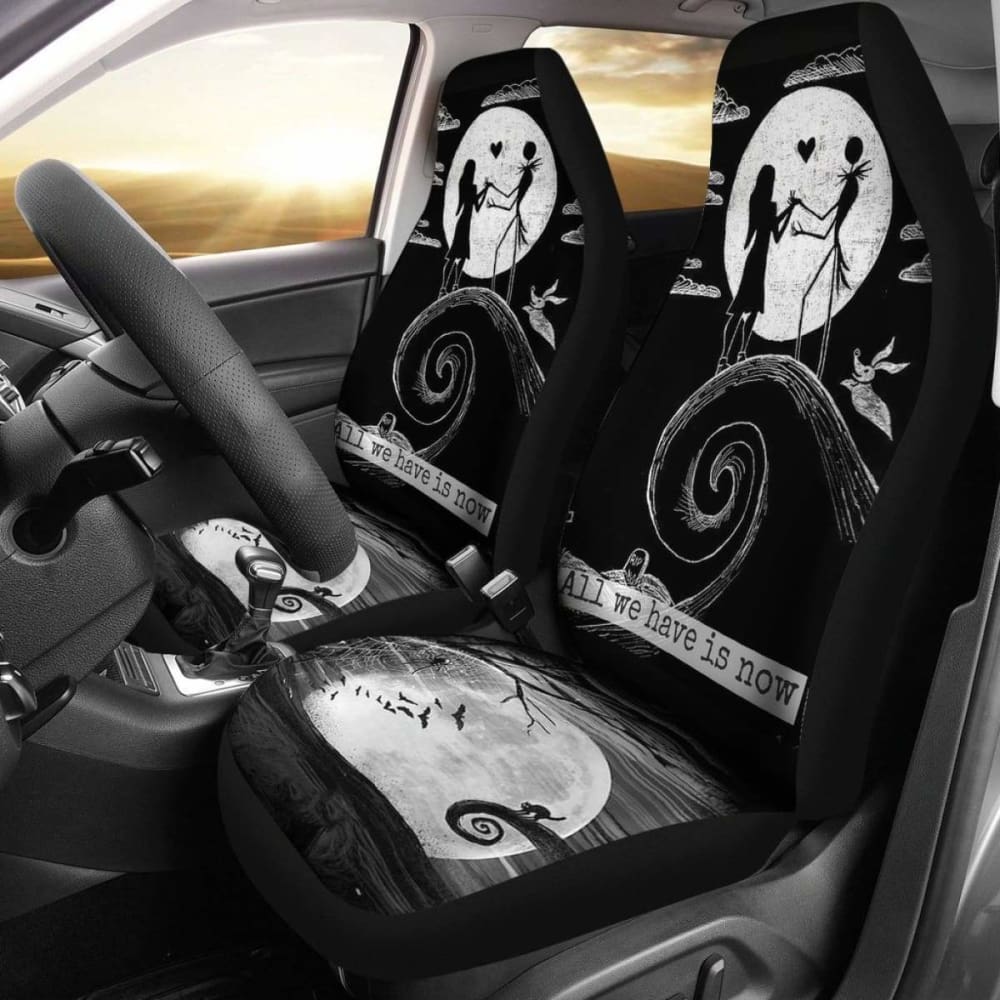 Nightmare Before Christmas Car Seat Covers - 3-Piece Set | Officially Licensed | Universal Fit for Cars, Trucks & SUVs | Perfect for Halloween & Christmas Decorations