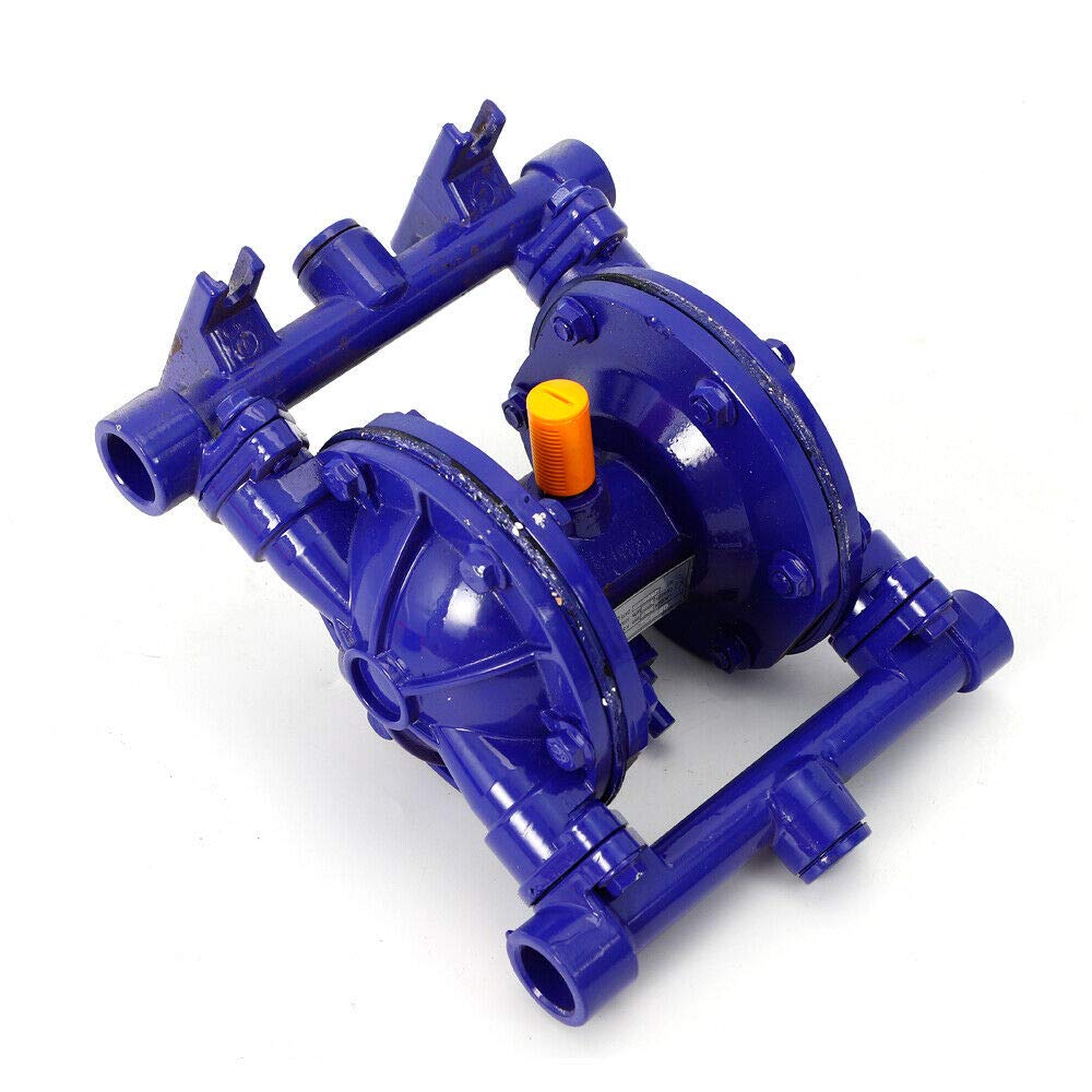 1/2 Inch Air-Operated Double Diaphragm Pump - Cast Iron Construction for Low Viscosity Petroleum & Chemical Fluids - US Stock - Ideal for Industrial Transfer, Chemical Processing & Fluid Handling Applications