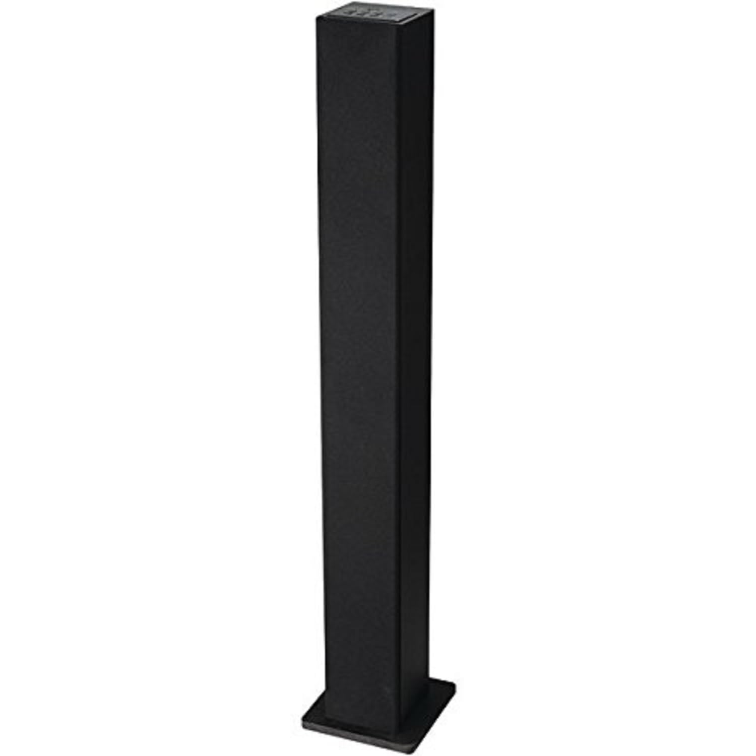 PROSCAN PSP263G Bluetooth FM Radio Tower Speaker with USB Charging Port - Portable Wireless Speaker for Home, Office, and Outdoor Use - Black