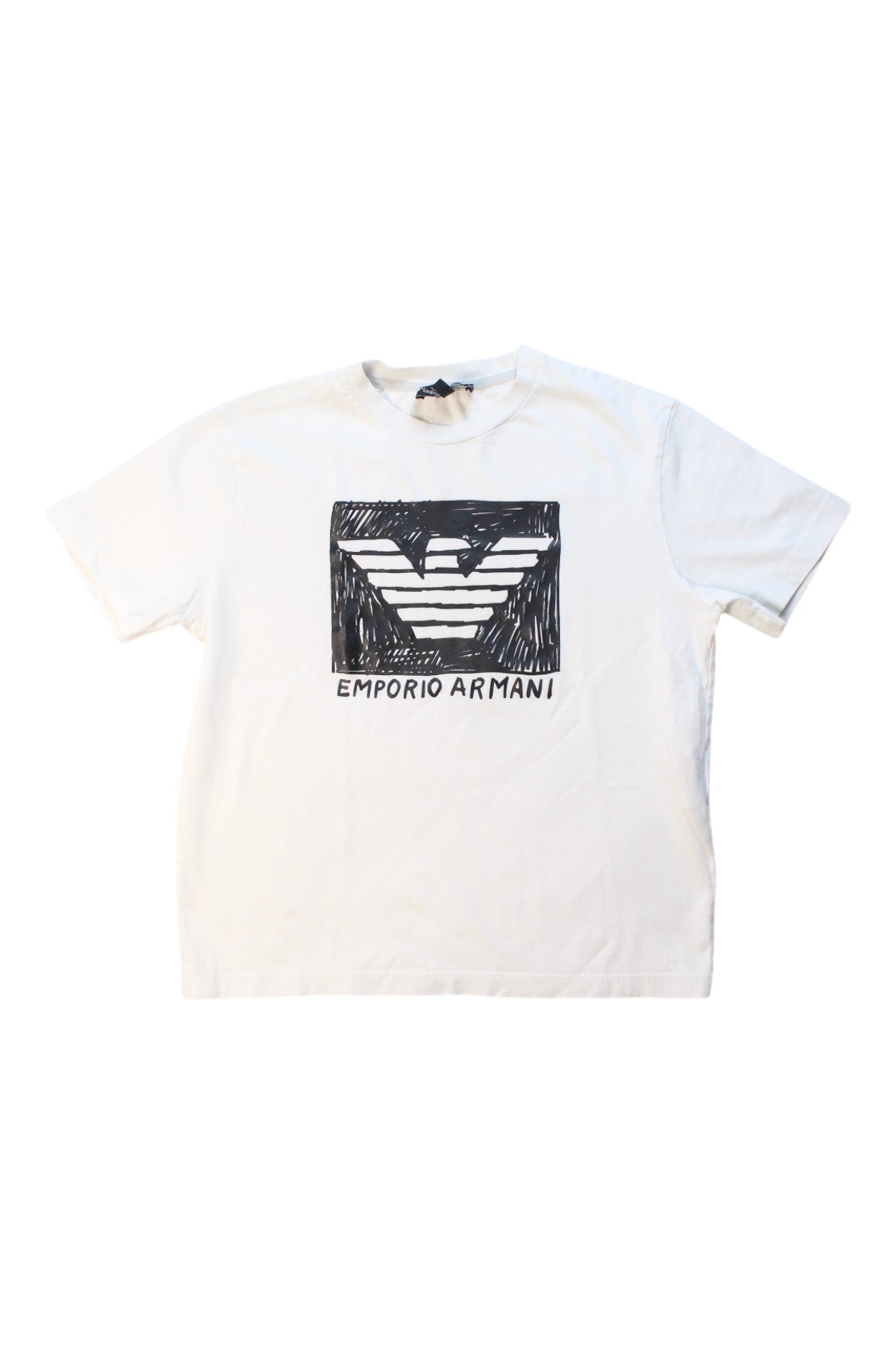 Armani Graphic T-Shirt for Boys - Cool Cotton Tee with Trendy Print, Size 8 Years | Perfect for School, Playdates & Casual Outfits