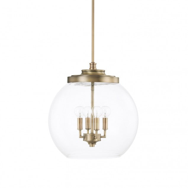 Armino Mid Century Modern 4-Light Pendant Lighting Fixture for Dining Room, Kitchen Island & Living Room Decor