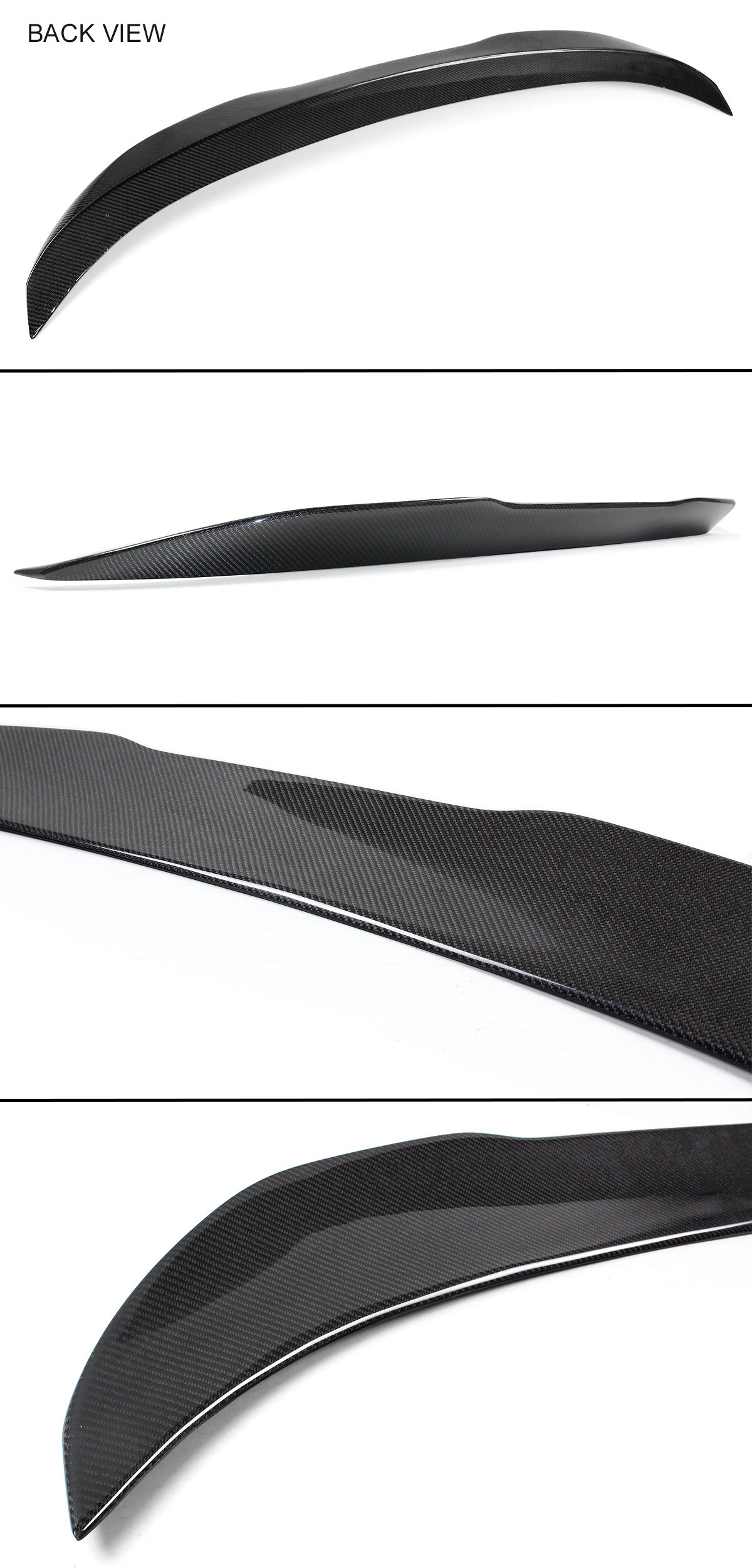 PSM Style High Kick Duckbill Carbon Fiber Trunk Spoiler Wing for 2017-2024 Alfa Romeo Giulia Quadrifoglio - Lightweight Aerodynamic Rear Lip - Enhances Sporty Look for Street & Track Racing