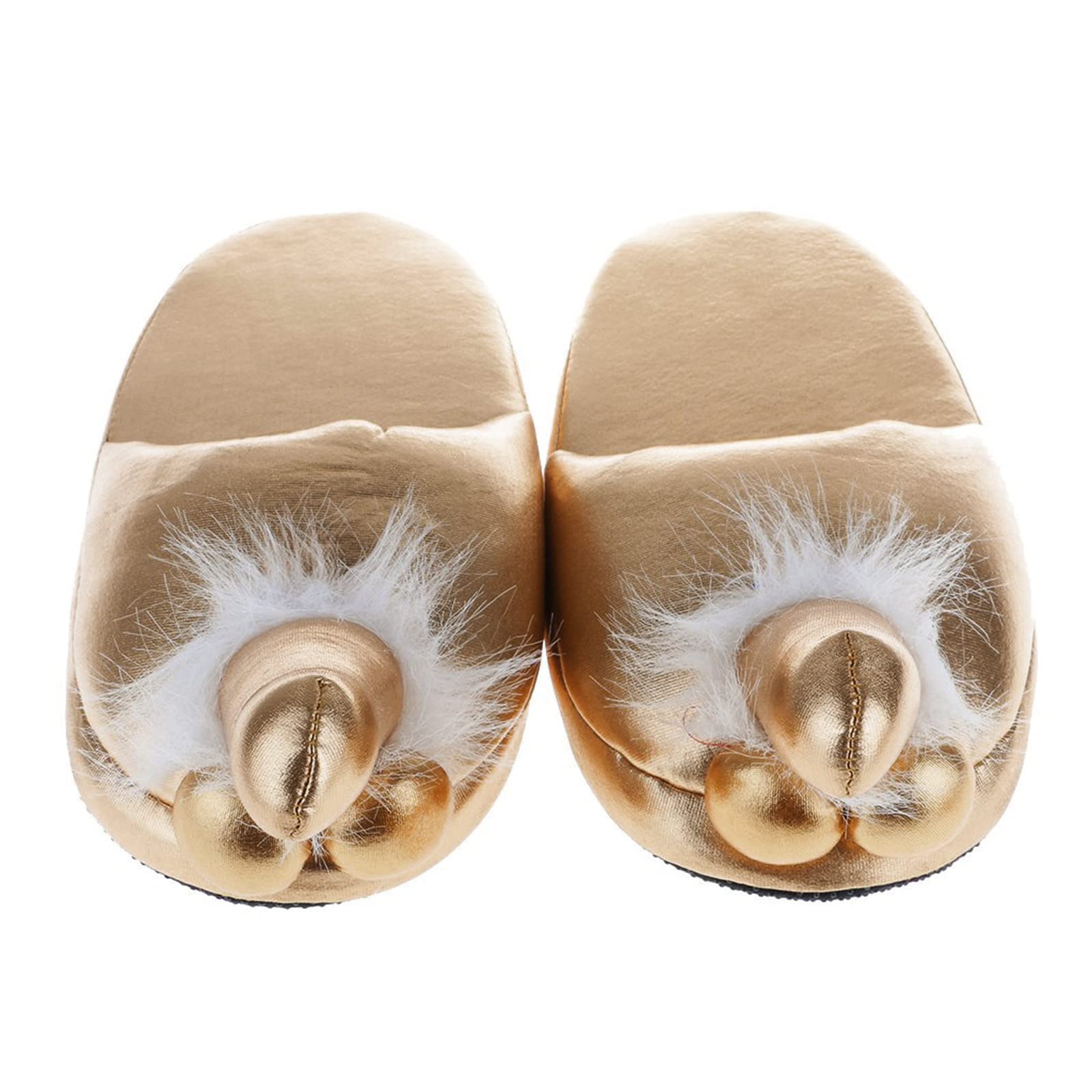 YILEEGOO Unisex Funny Animal Slippers - Cute Winter Furry House Shoes for Women & Men, Non-Slip Indoor Comfort Slippers, Perfect Gift for Christmas & Cozy Home Wear