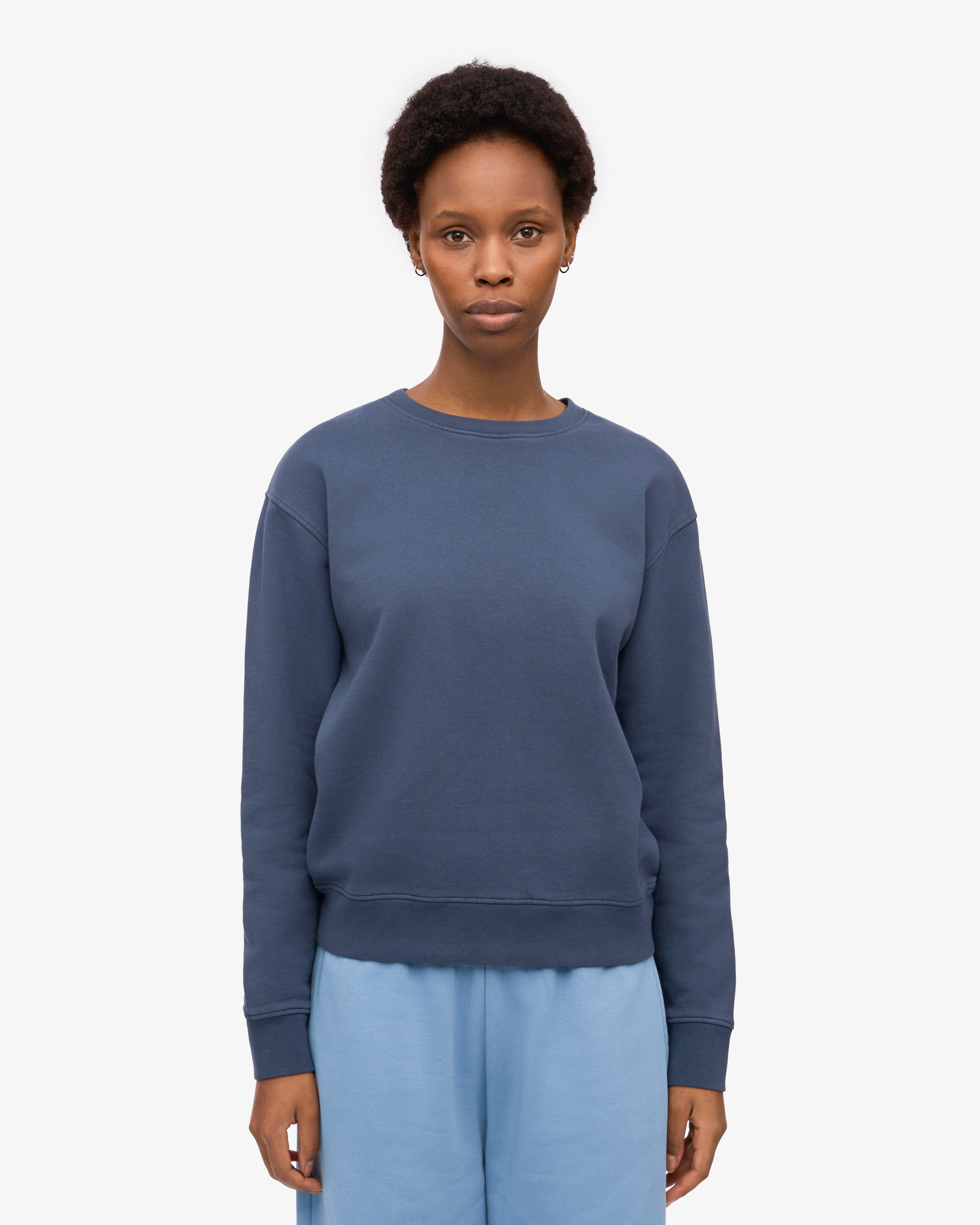 Organic Cotton Women's Classic Crew Neck T-Shirt in Petrol Blue - Comfortable Casual Wear for Everyday Outfits & Layering