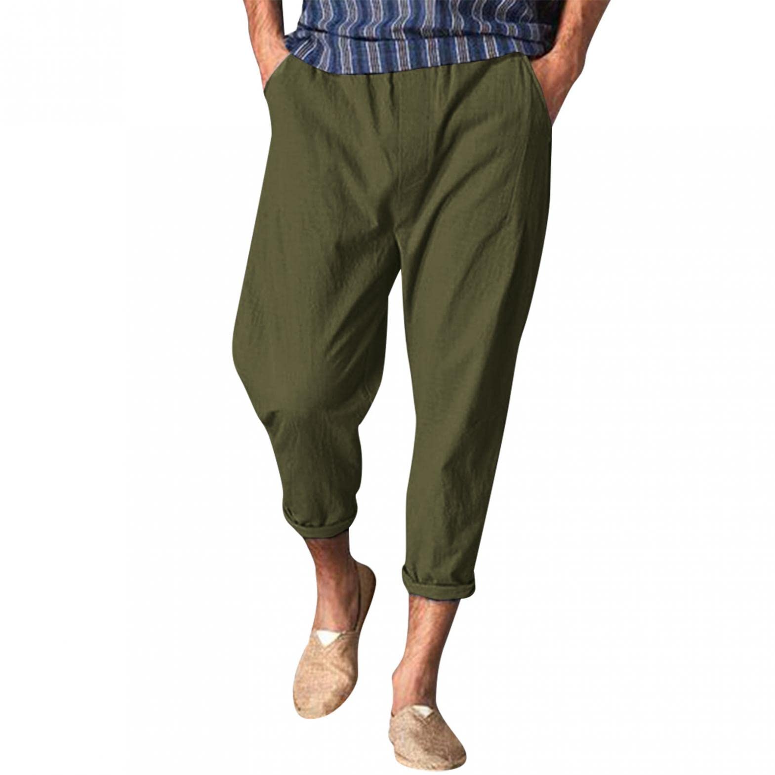 UMIYI Men's Cargo Pants - Tactical Work Pants with Relaxed Fit for Outdoor Hiking, Sports & Casual Wear | Durable Multi-Pocket Utility Pants for Workouts, Camping & Everyday Use