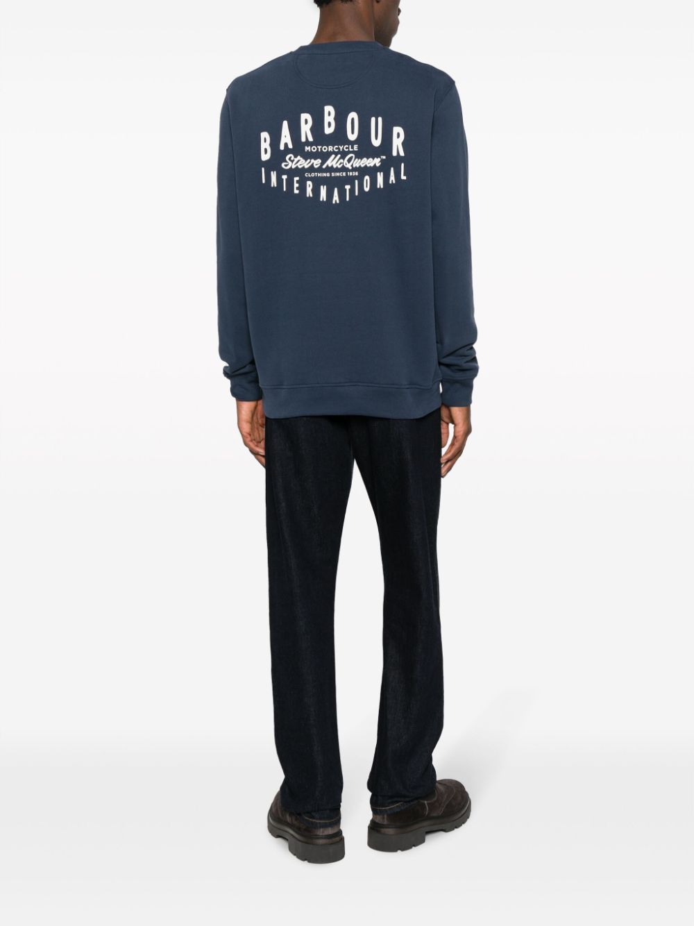 BARBOUR INTERNATIONAL Men's Blue Sweater - Classic Knit Pullover for Casual Wear & Outdoor Activities