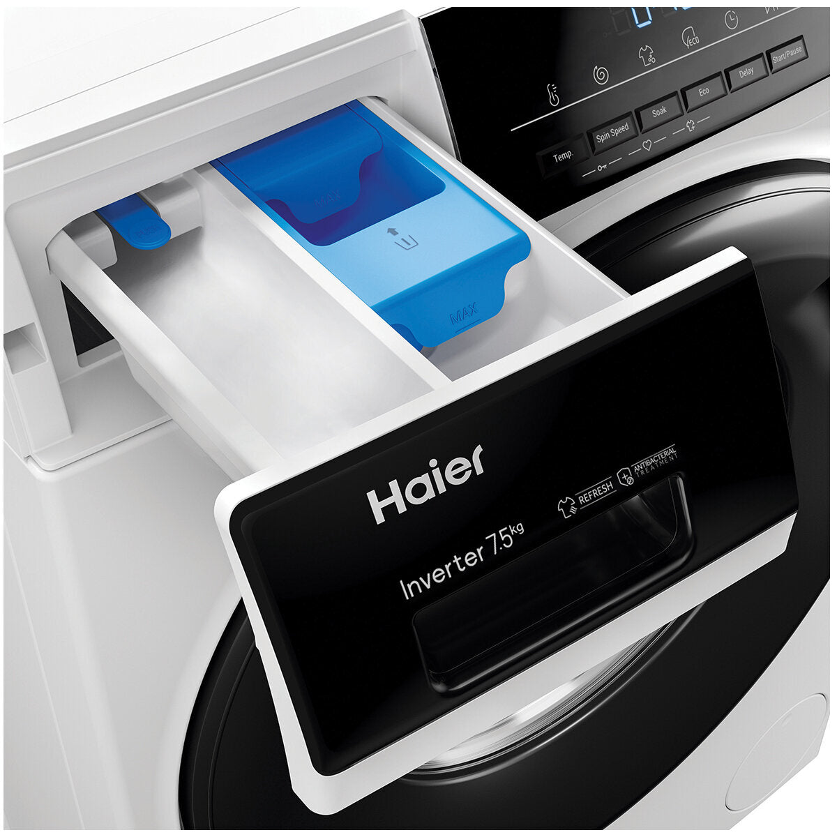 Haier 300 Series 7.5kg Front Load Washing Machine HWF75AW3 - Energy Efficient, Quiet Operation for Apartments & Small Homes - Perfect for Laundry Rooms & Compact Spaces