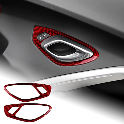 Car Door Pull Handle Cover Red