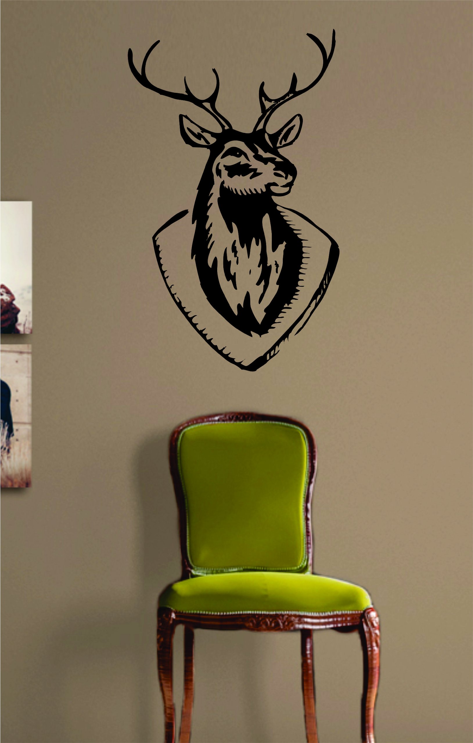 Deer Head Vinyl Decal Sticker for Wall Art - Kids & Teens Room Decor
