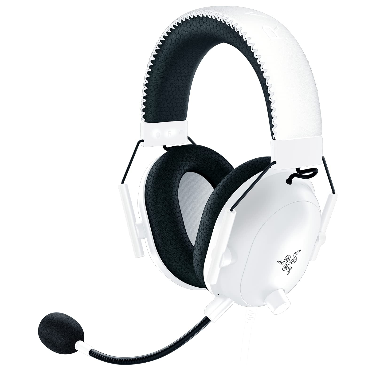 Razer BlackShark V2 Pro Wireless Gaming Headset with THX 7.1 Spatial Audio | 50mm Drivers | Detachable Mic | Compatible with PC, PS4, PS5, Nintendo Switch, Xbox One & Series X/S | White (Renewed) | Perfect for Competitive Gaming, Streaming & Esports