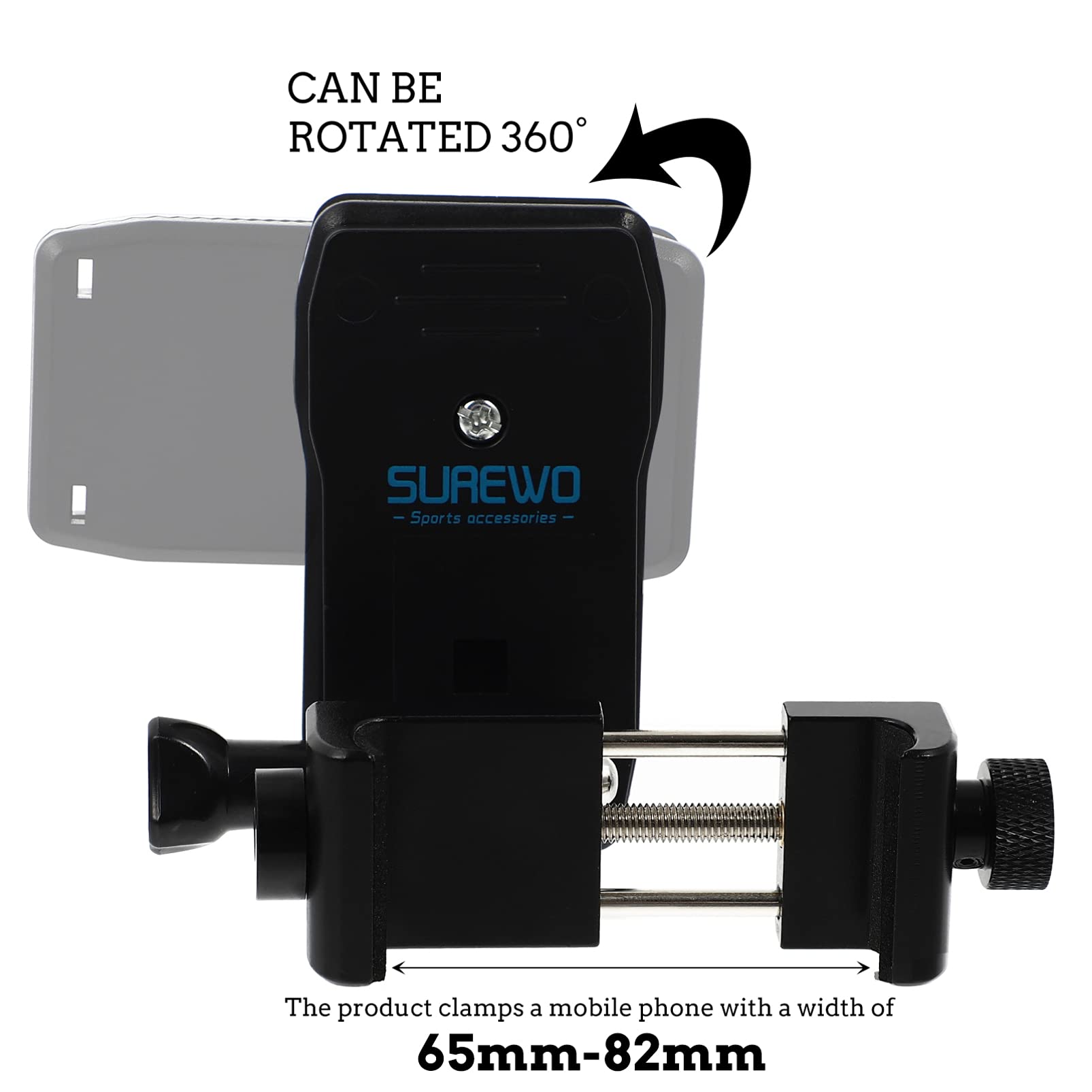 UKCOCO Backpack Phone Clip - Anti-Slide Mount for Travel & Hiking