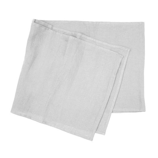Premium French Linen Tablecloth - SILVER Collection by Bambury | Elegant Dining & Special Occasion Table Decor