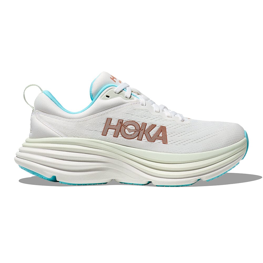 Hoka Women's Bondi 8 Running Shoes - Lightweight Cushioned Sneakers for Road Running, Walking & Gym Workouts | Perfect for Marathon Training, Jogging & Everyday Comfort