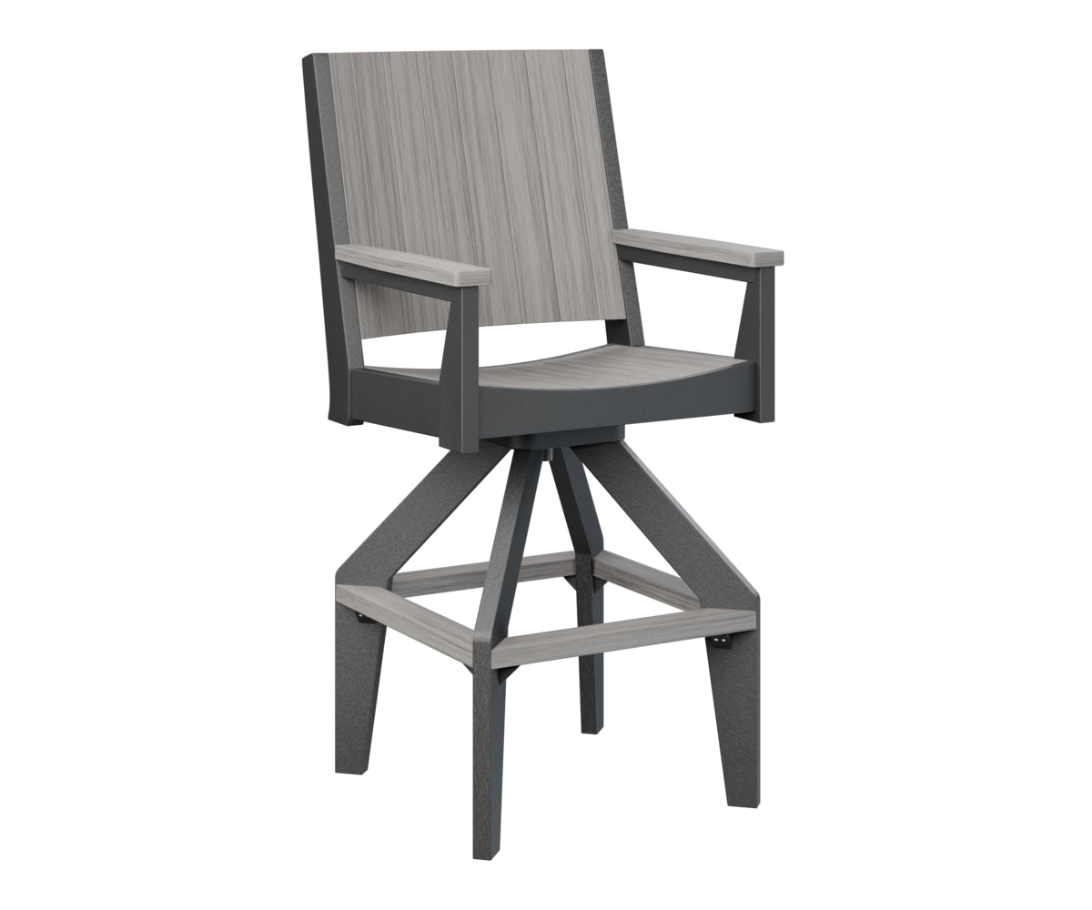 Berlin Gardens Mayhew Chat Swivel XT Chair - Outdoor Patio Conversation Chair with 360° Swivel Base, Weather-Resistant for Deck, Garden & Poolside Relaxation