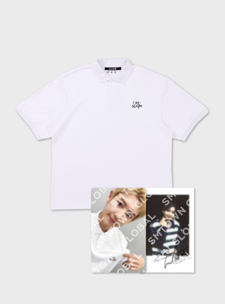 2024 Chanyeol Live Tour: City Scape Polo Shirt Set - Men's Casual Short Sleeve Shirts for Concerts, Summer Outfits & Kpop Fan Merch