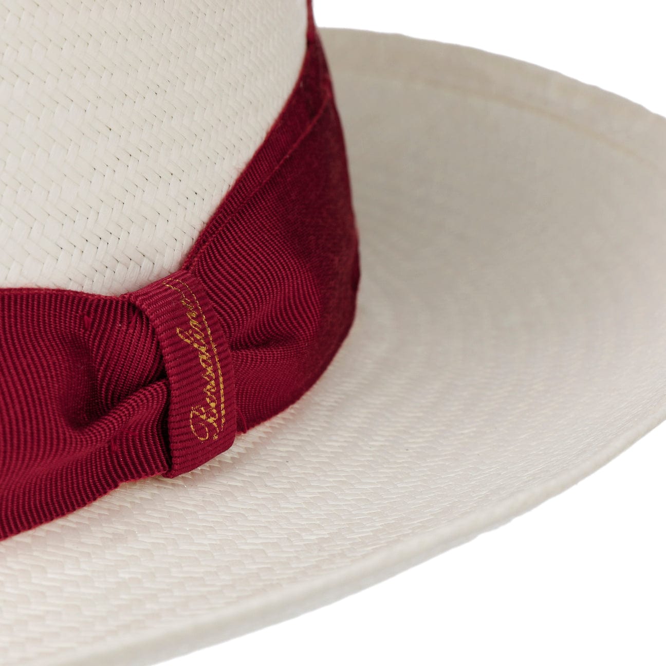 Borsalino Small Panama Hat with Grosgrain Trim - Classic Summer Straw Hat for Women, Beach Vacation, Garden Party & Outdoor Events