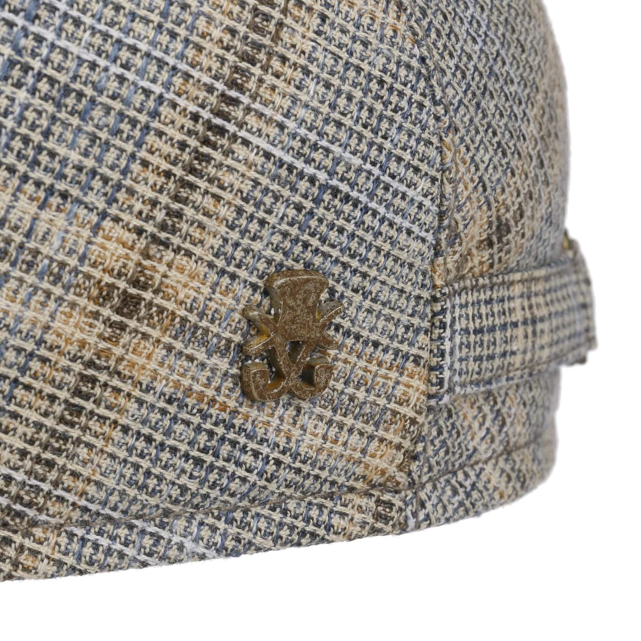 Pamir Linen Flat Cap by Mayser - Classic Zechbauer Style Summer Hat for Men - Perfect for Outdoor Activities, Travel & Casual Wear
