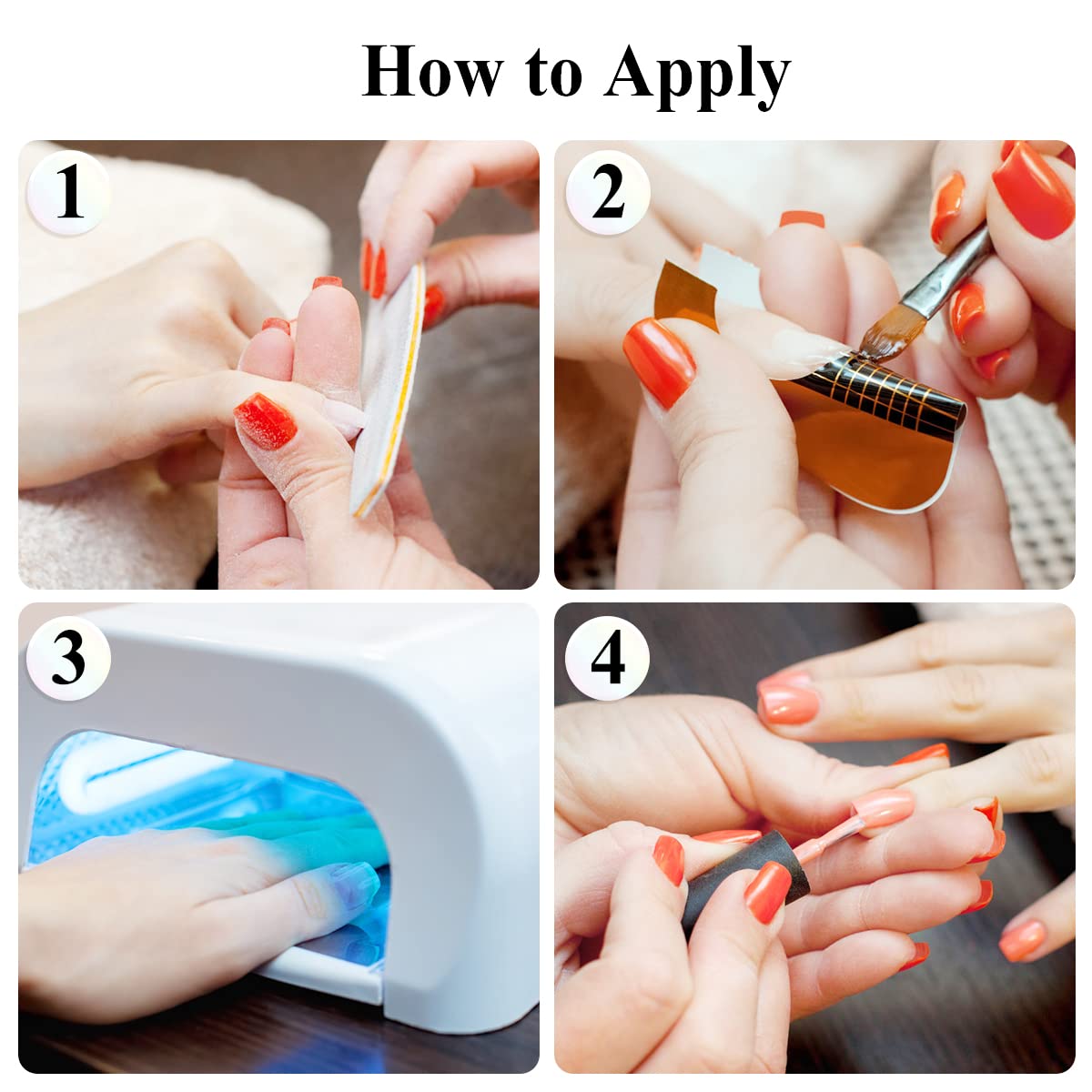 Subay 200Pcs Professional Long Nail Forms for Acrylic & Polygel Nails - Premium Nail Extension Forms for Nail Art Tips & Salon Use - Durable Acrylic Nail Paper Forms & Stickers - Perfect for DIY Manicures, Salon Professionals & Nail Extensions