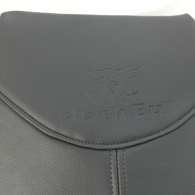 Black Bull Leather Look Seat Covers - Airbag Compatible, Safe & Durable (Grey, Size 30, Pair) - Perfect for Car Interior Protection & Style Upgrade