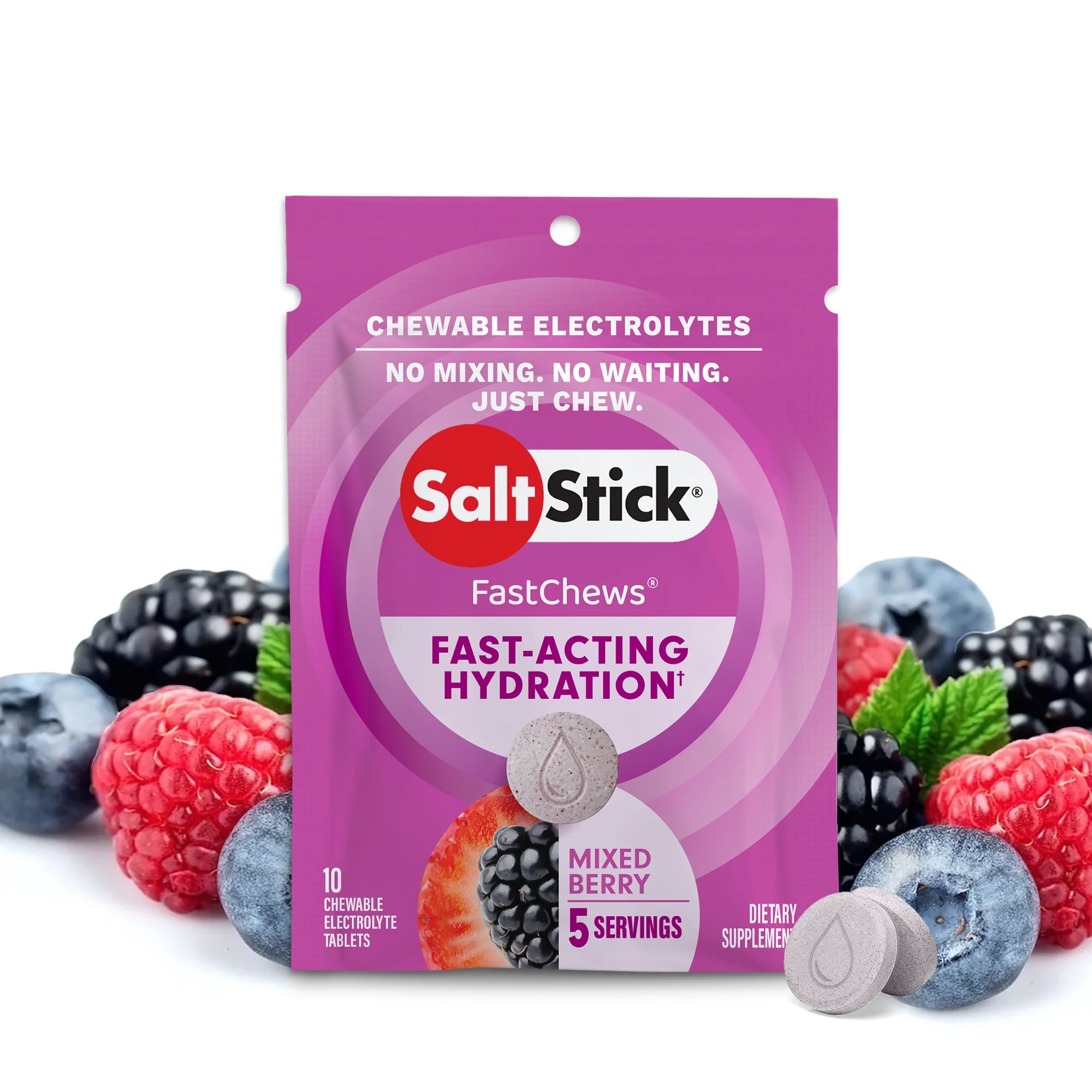 Salt Stick FastChew Electrolyte Replacement Capsules - 3 Pack | Hydration for Athletes, Runners & Outdoor Activities