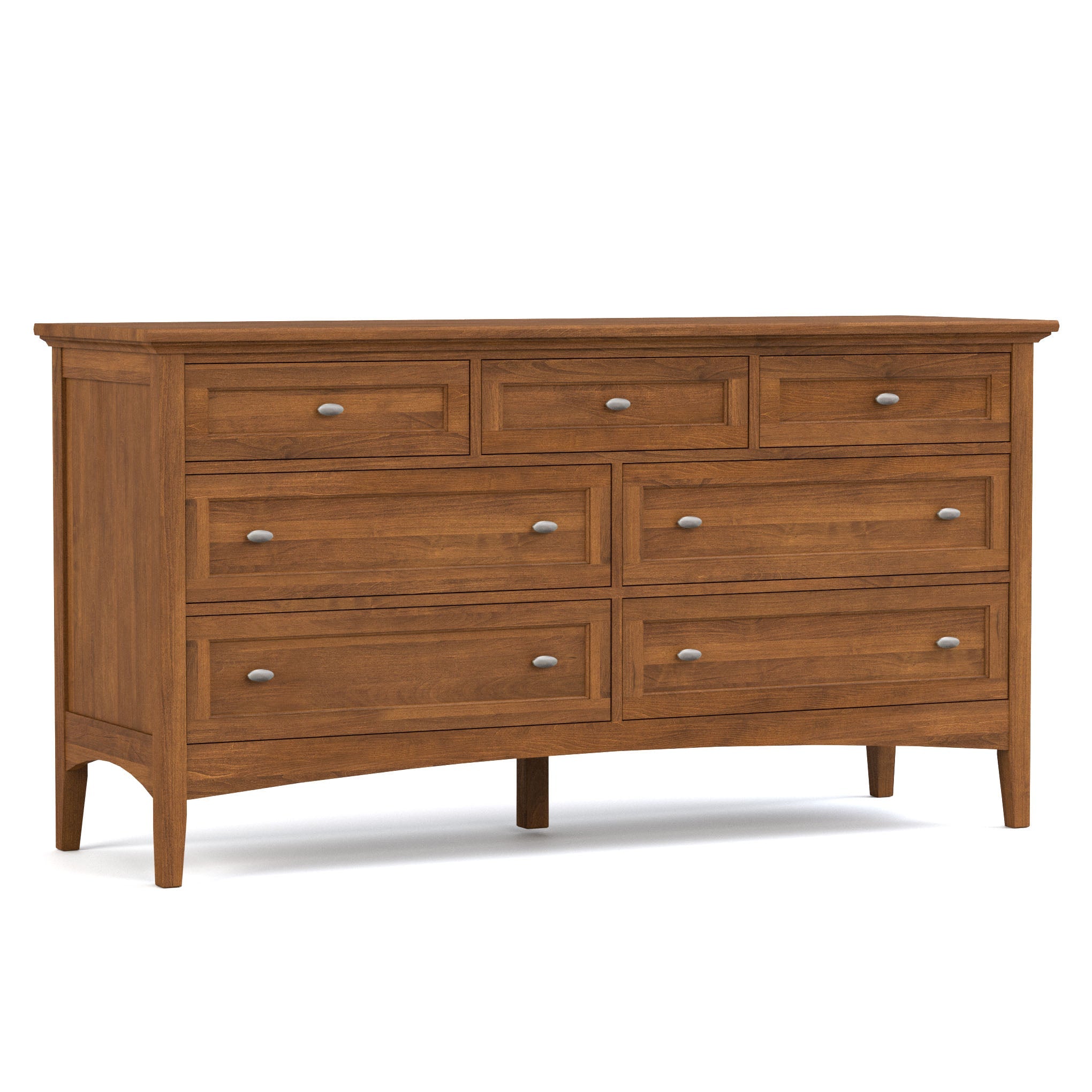 Revere Seven Drawer Dresser - Solid Wood Bedroom Chest of Drawers for Storage & Organization | Perfect for Master Bedroom, Guest Room & Dorm Decor