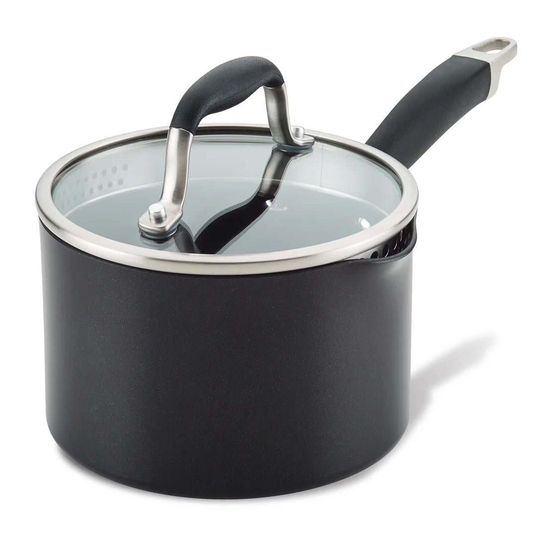 Anolon Advanced 2-Quart Covered Casserole Dish - Oven Safe, Nonstick Cookware for Baking, Roasting & Serving - Perfect for Family Dinners & Holiday Meals