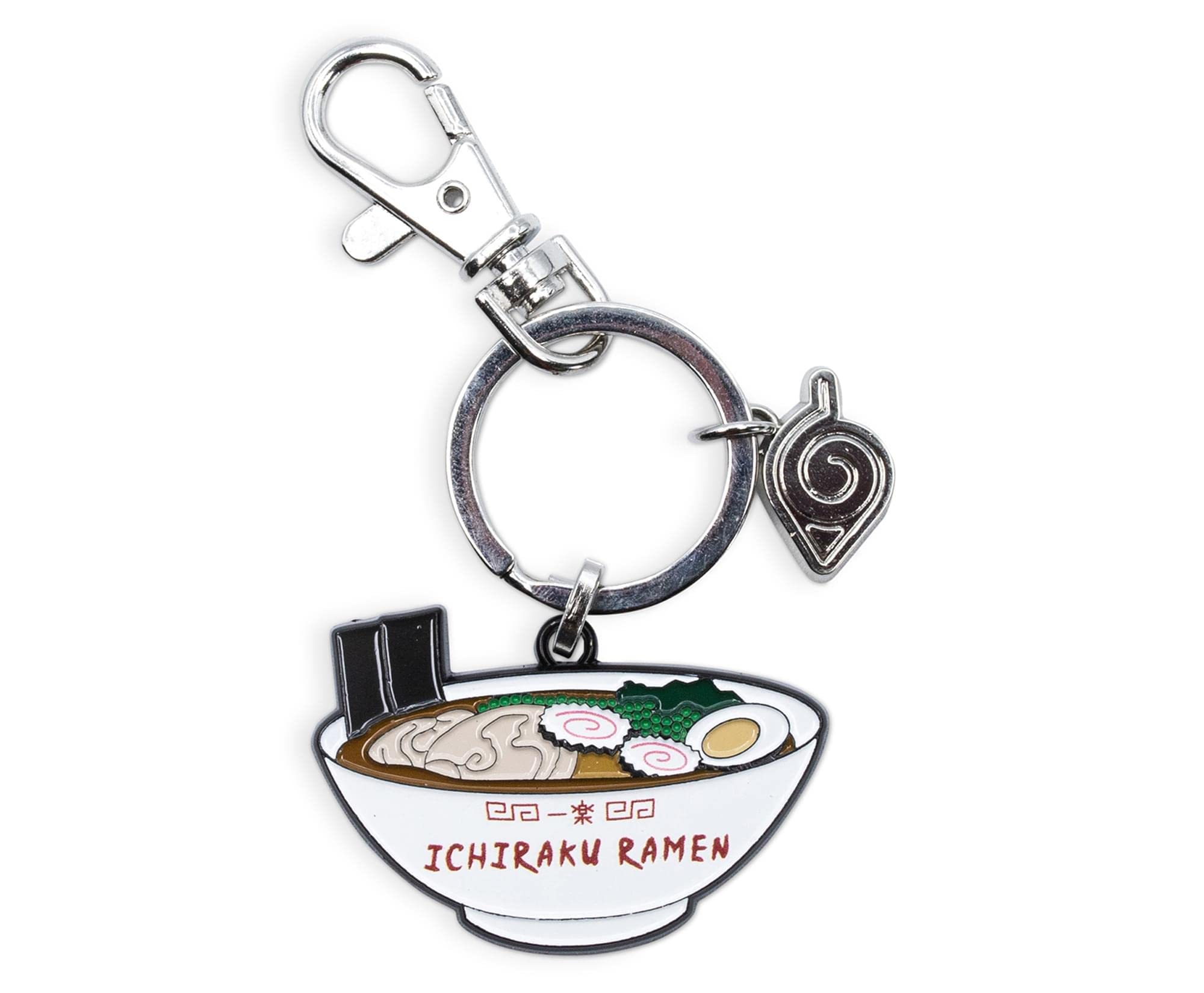 Naruto Shippuden Ichiraku Ramen Enamel Pendant Keychain - Heavy Duty Car Key Ring Holder with Clip - Anime Manga Gifts & Collectibles - Perfect for Backpacks, Purses, Lanyards & Cosplay Accessories