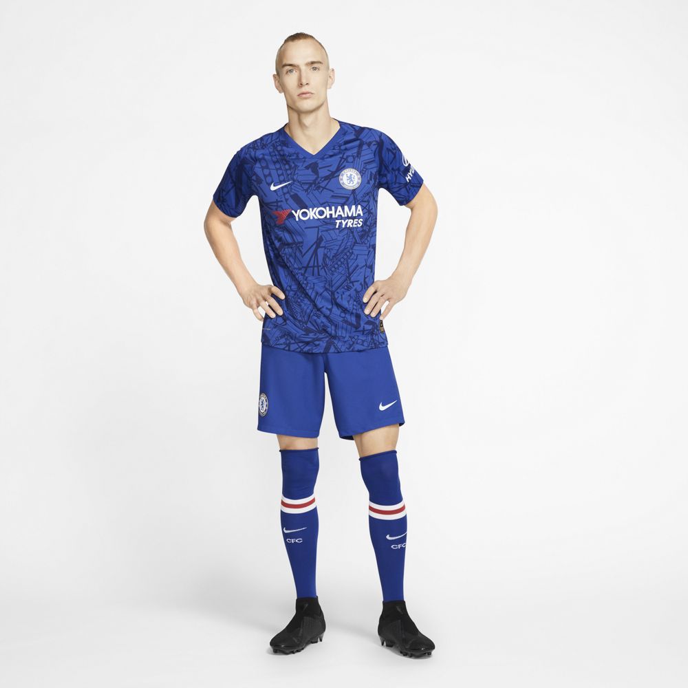 Nike Chelsea FC 2019/20 Stadium Home Soccer Jersey - Authentic Football Shirt for Men - Perfect for Matchdays, Training & Fan Support