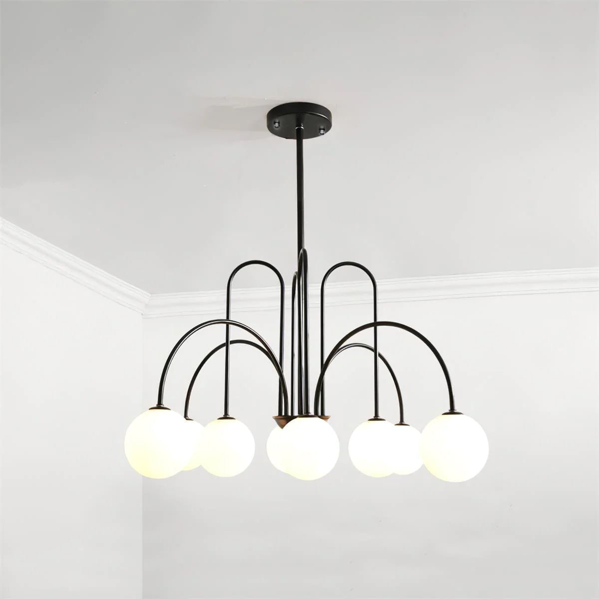 Delaney Chandelier - Elegant Crystal Ceiling Light Fixture for Dining Room, Living Room & Bedroom | Modern Home Decor Lighting