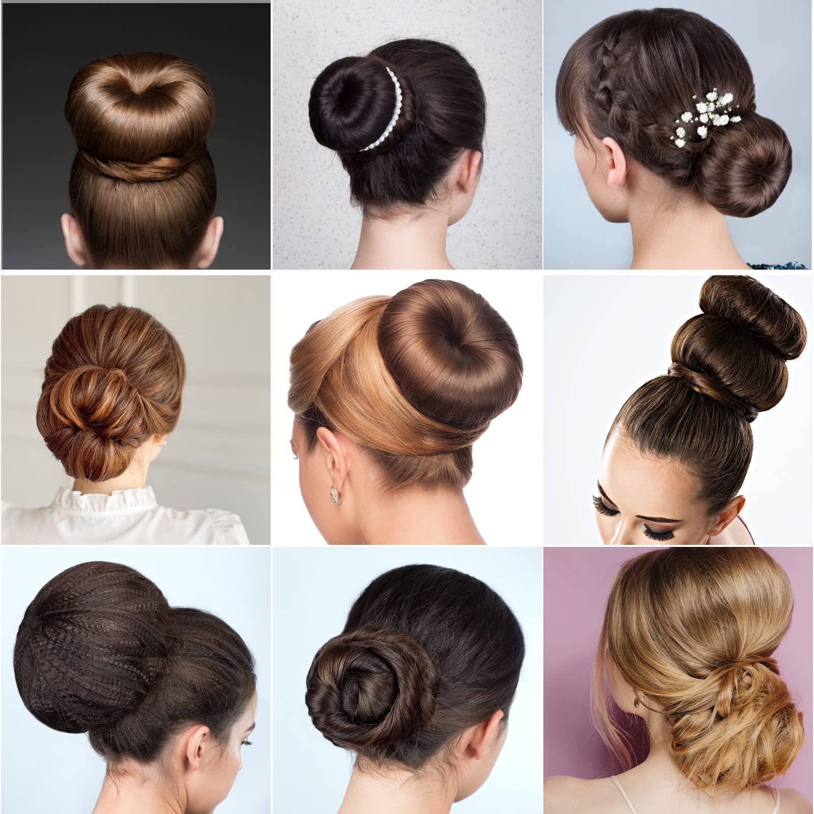 Hair Bun Maker - Small Hair Donut Styler for Chignon, Sock Bun & Updos | Perfect for Daily Use, Parties & Weddings | Easy Hair Styling Tool for Women