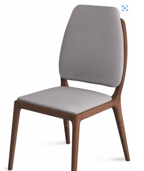 Handmade Febe Gray Leather Dining Chair - Premium Designer Furniture for Modern Home & Restaurant Decor | Perfect for Dining Room, Kitchen, or Office